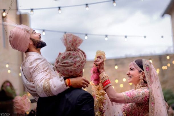 Virat and Anushka enjoying Marriage Photos