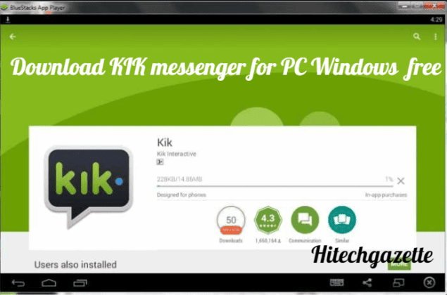 kik for computer windows 7