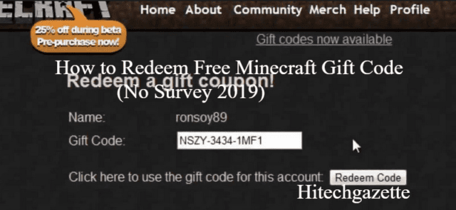 how-to-redeem-free-minecraft-gift-code-no-survey-2019-hi-tech-gazette