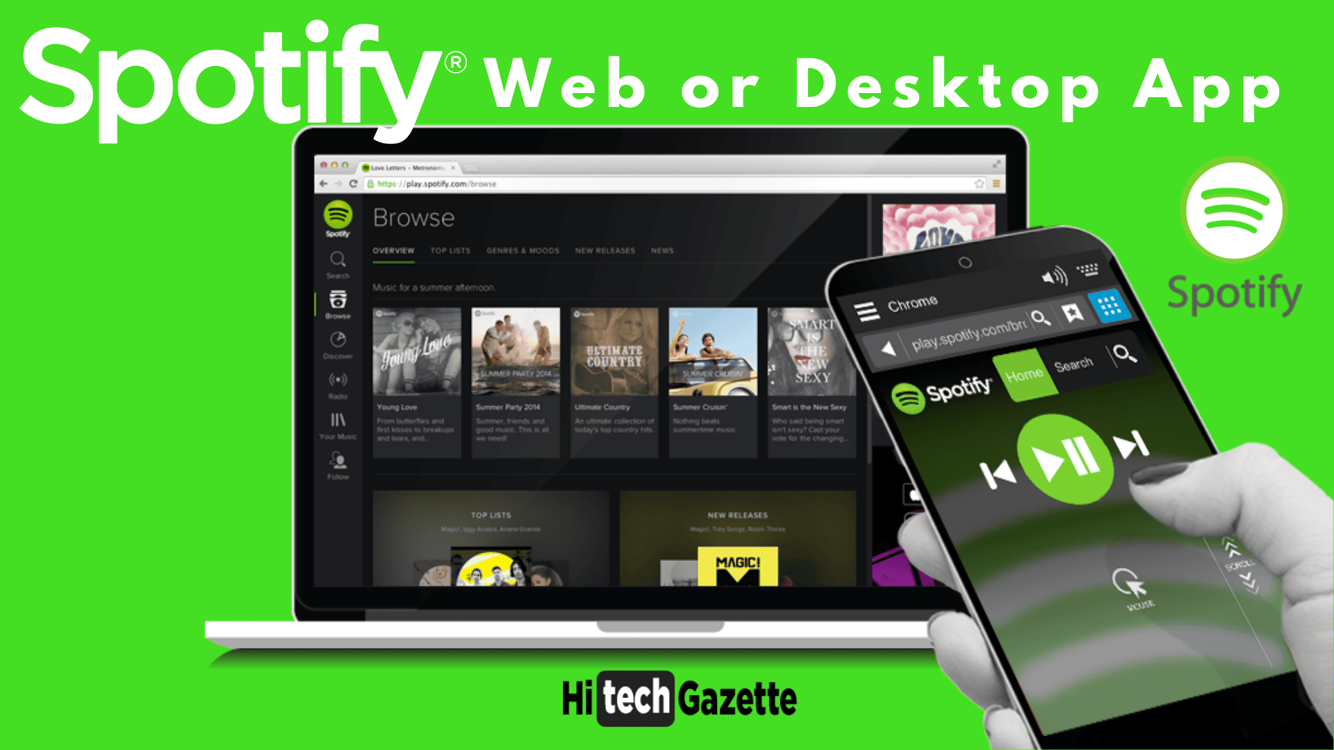 spotify web page