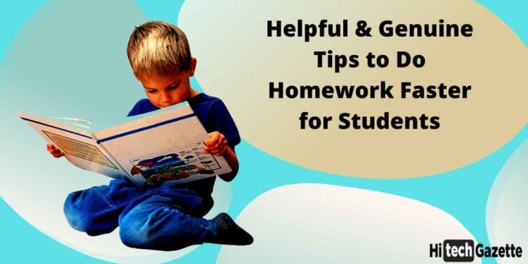 how to do my homework faster