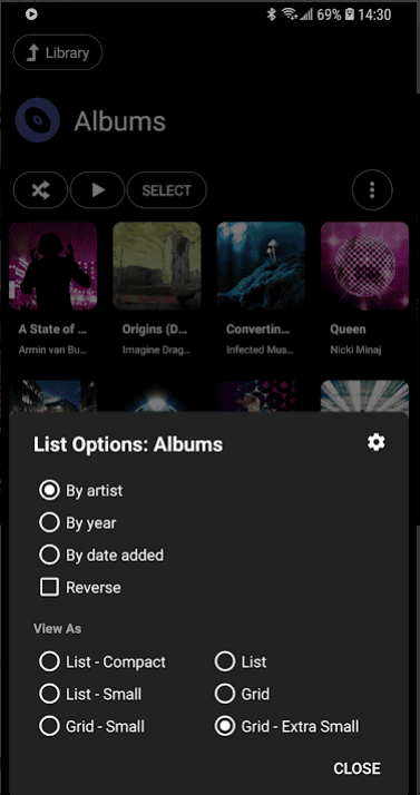poweramp app original layout