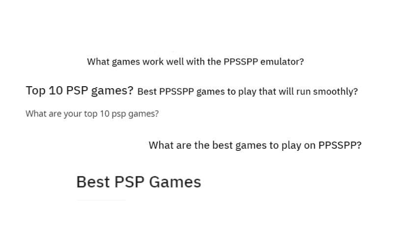 every psp game ever