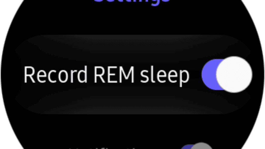 REM sleep recording