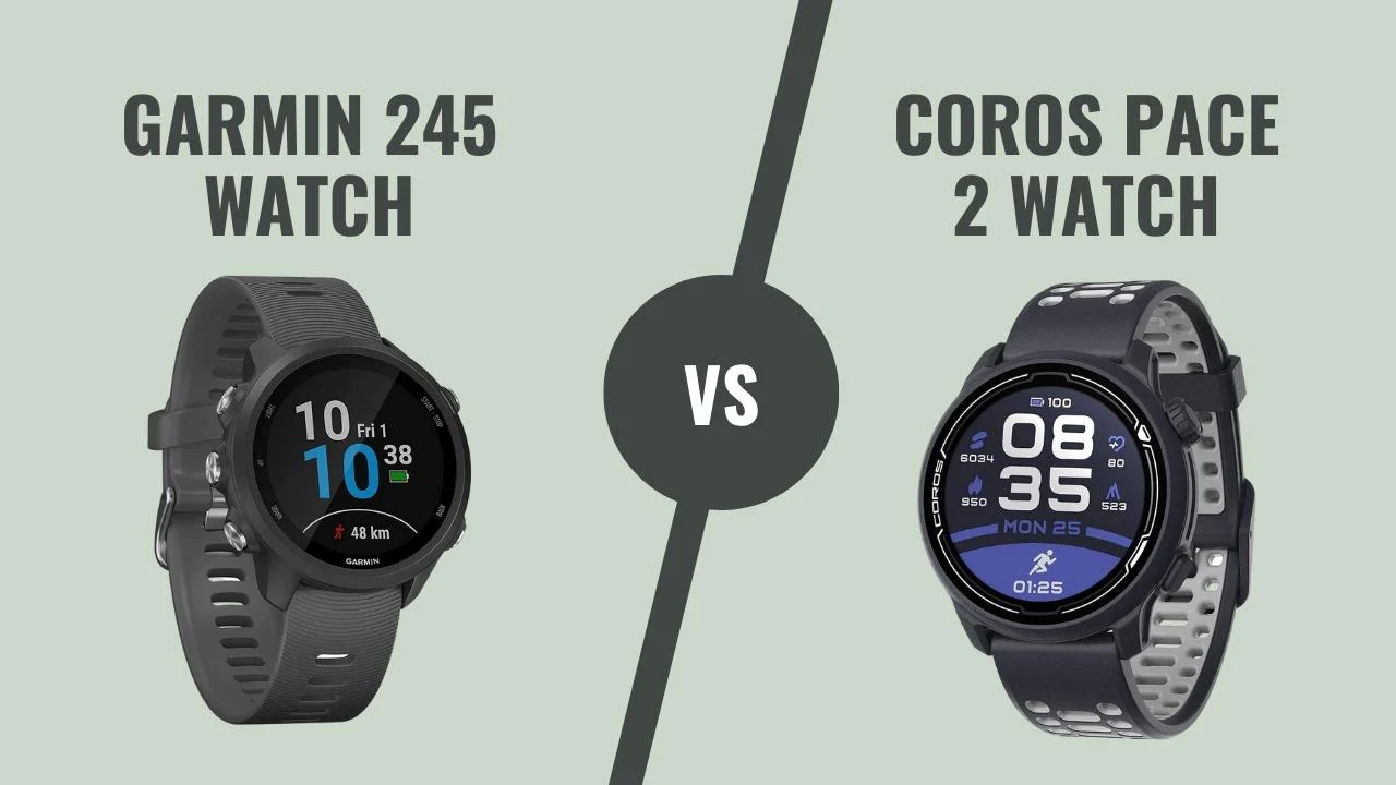 Coros Pace 2 vs Garmin 245