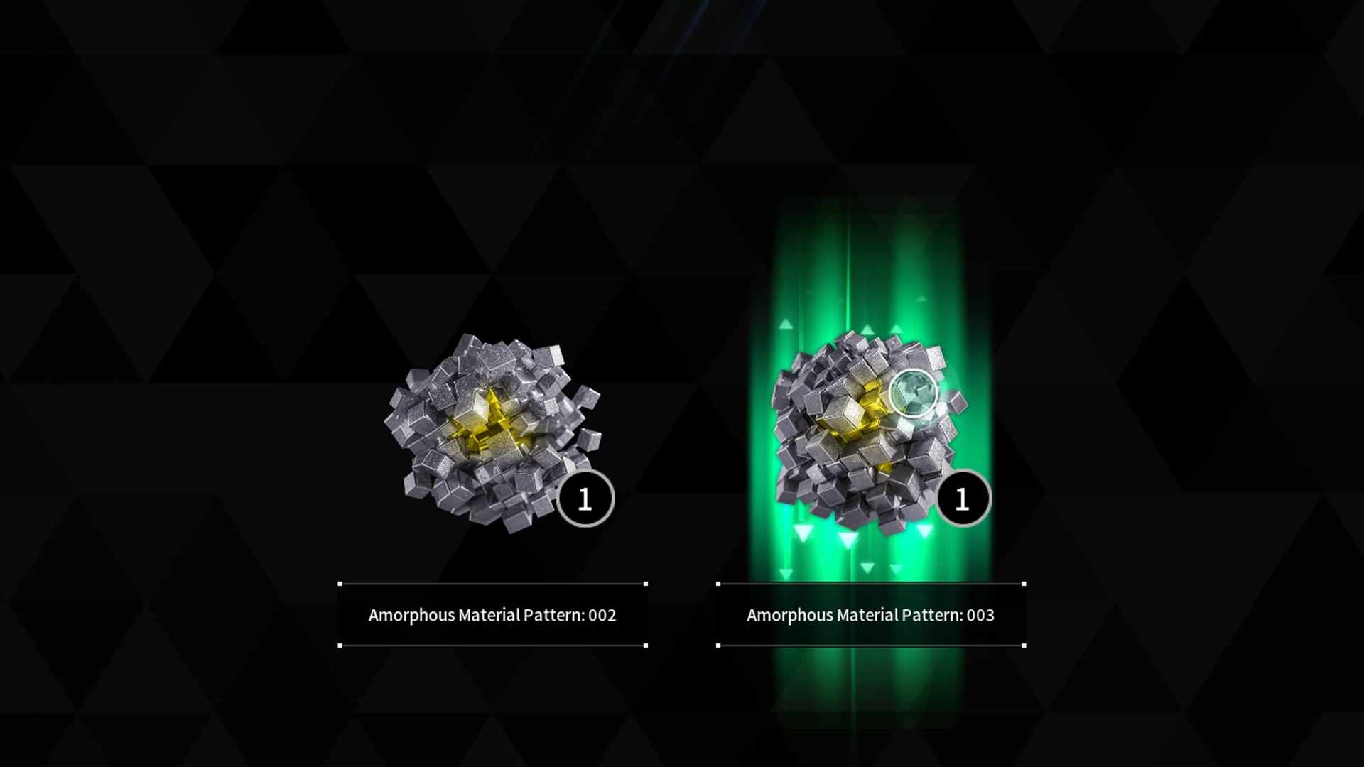 Amorphous Material Patterns