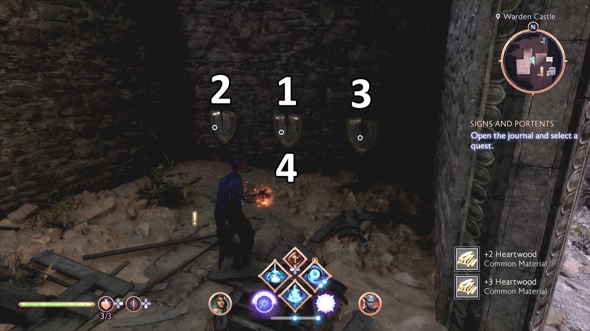 Environmental Puzzle in the Warden's Vault