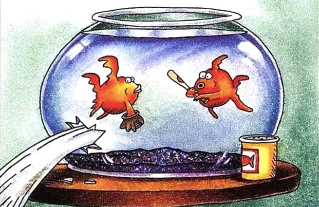 Far Side Wordless Comics: Penguin Gag June 8 1994, Fly Squad May 29 1988